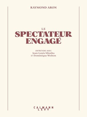 cover image of Le Spectateur engagé